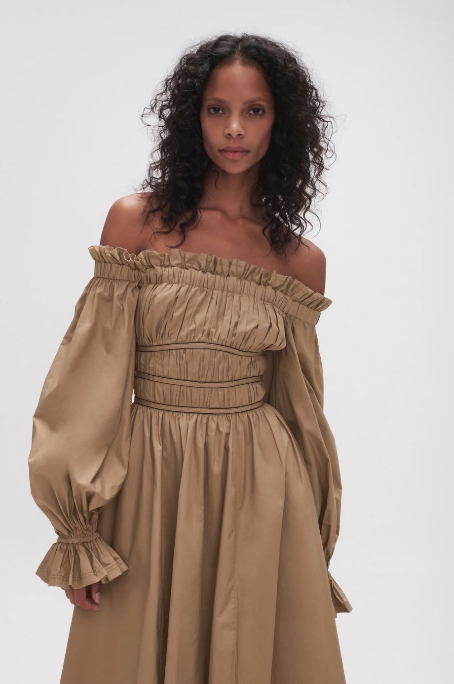 Aje Wattle Off Shoulder Dress