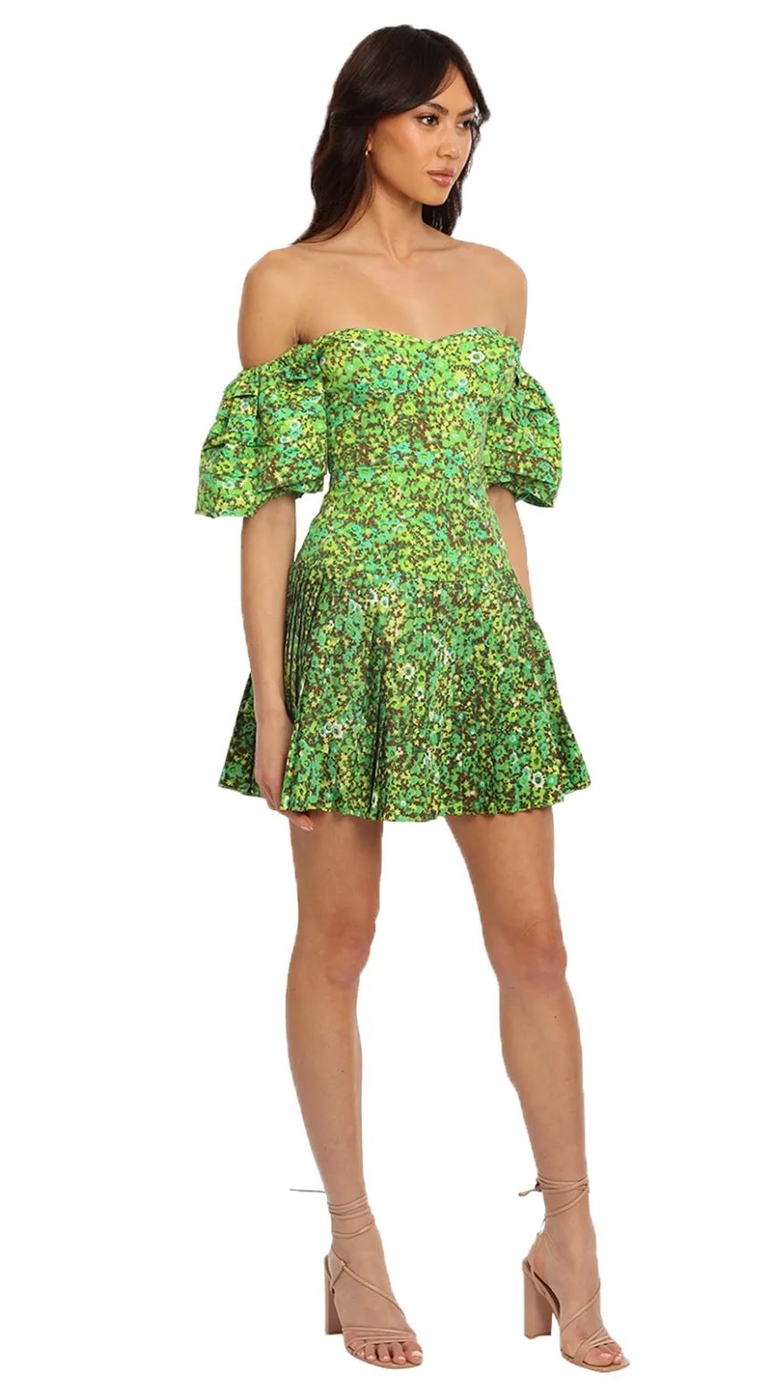 Alemais Phyllis Pleat Mini Dress