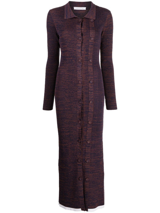 Christopher Esber Elongated Double Button Cardigan Dress