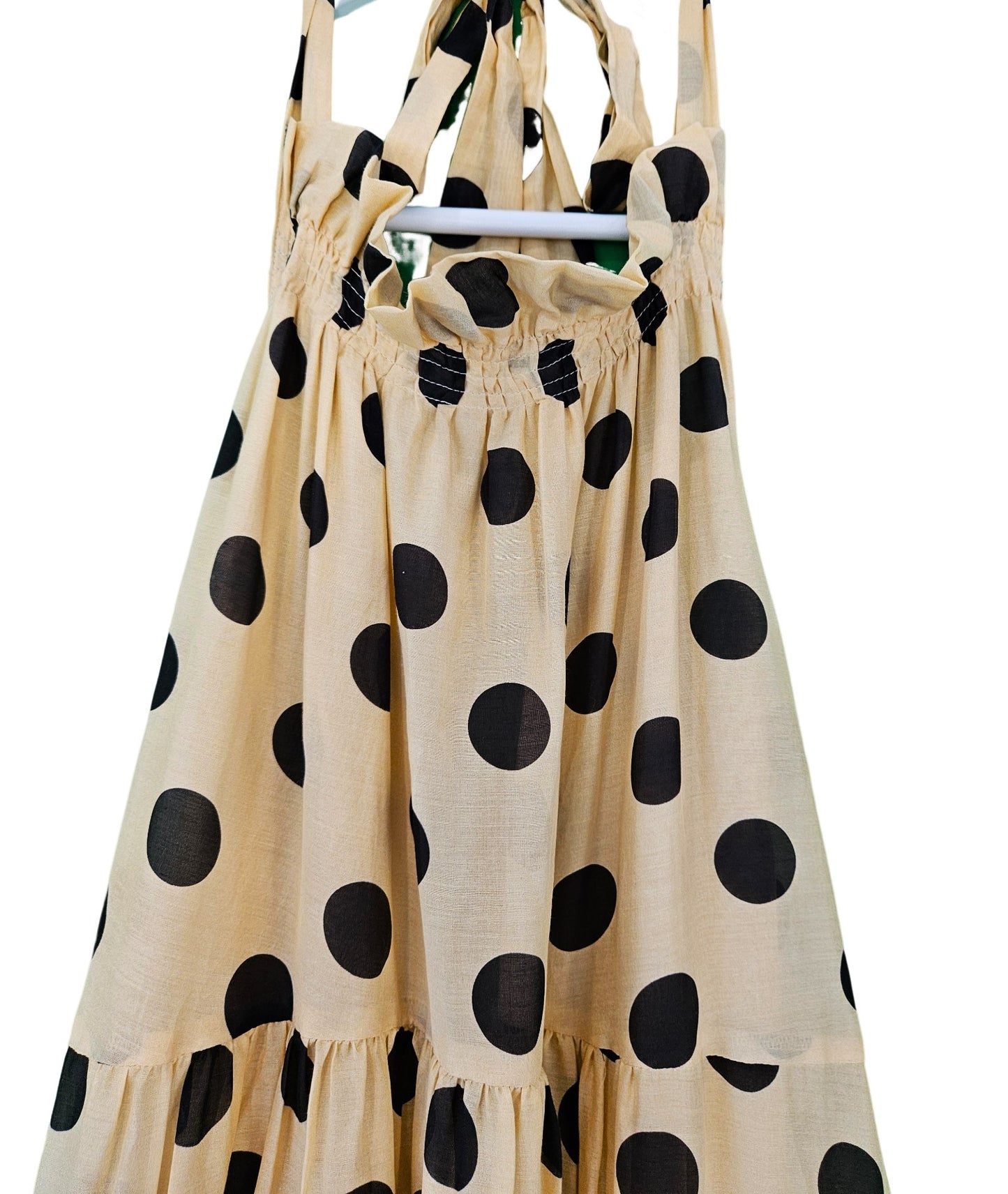 Lee Mathews Minnie Spot Halter Dress