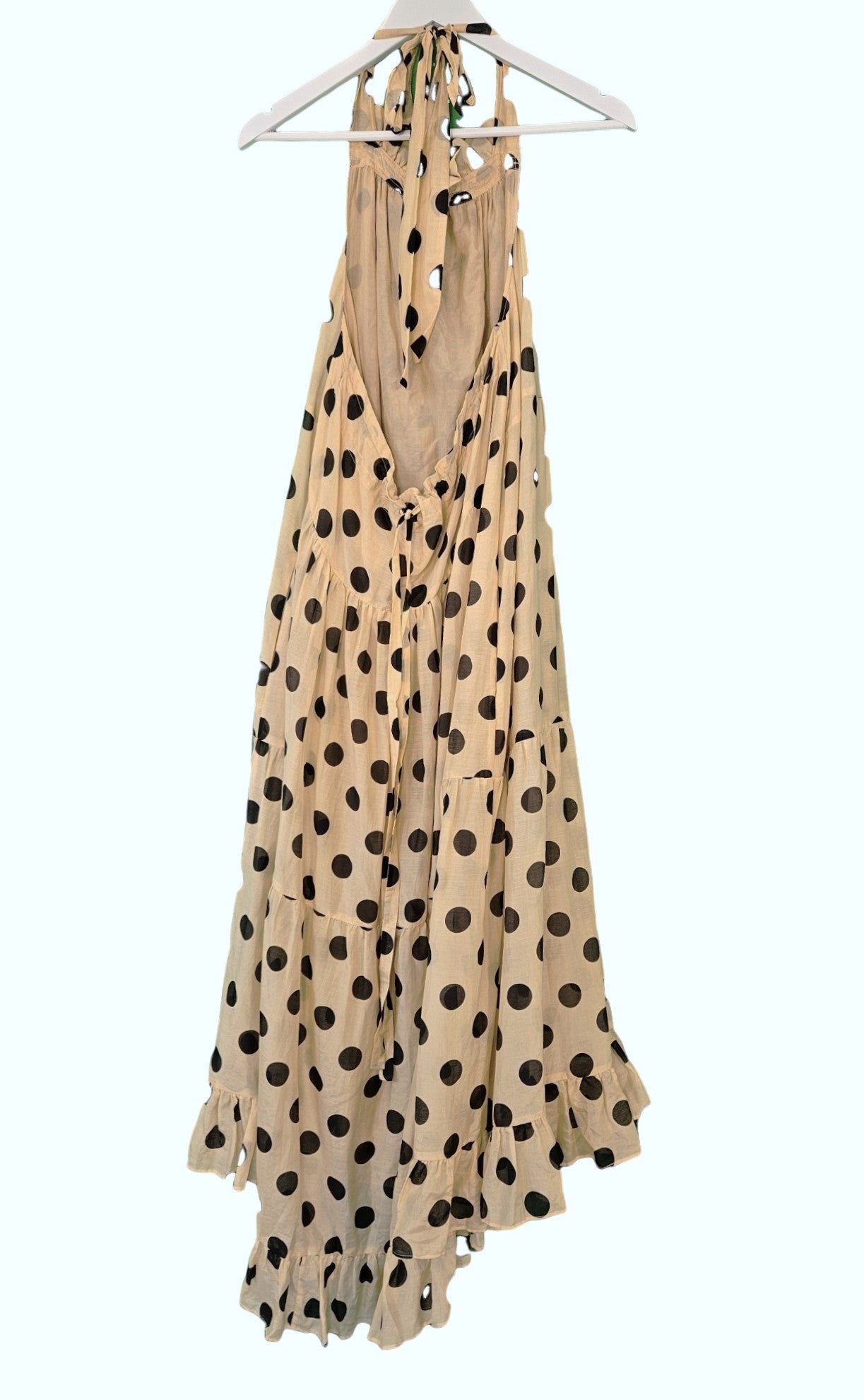 Lee Mathews Minnie Spot Halter Dress