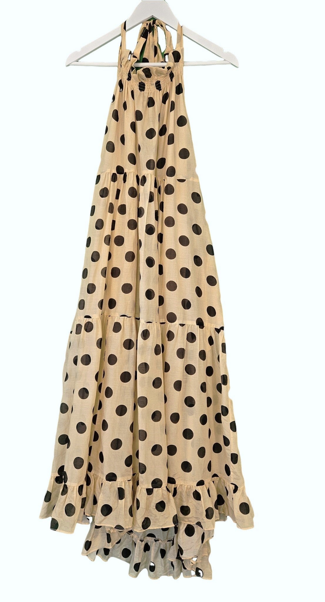 Lee Mathews Minnie Spot Halter Dress