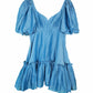 Leo Lin Electrica Silk Linen Mini Dress