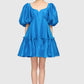 Leo Lin Electrica Silk Linen Mini Dress