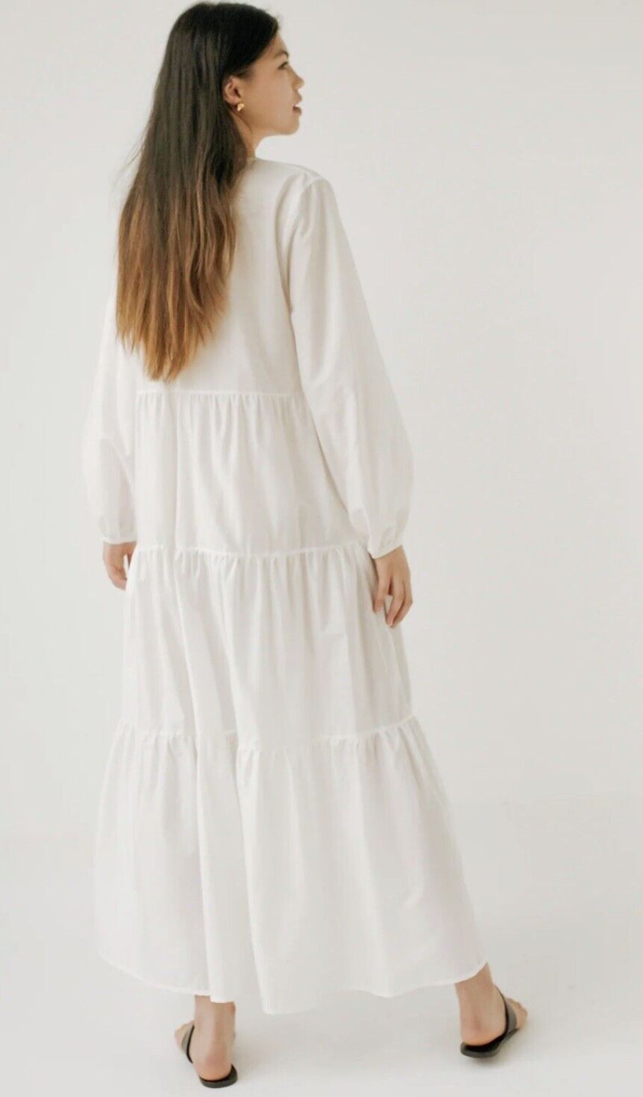 Matteau Long Sleeve Tiered Dress