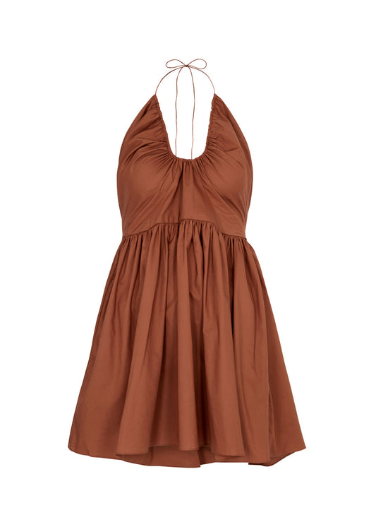 Matteau Drawcord Halter Mini Dress