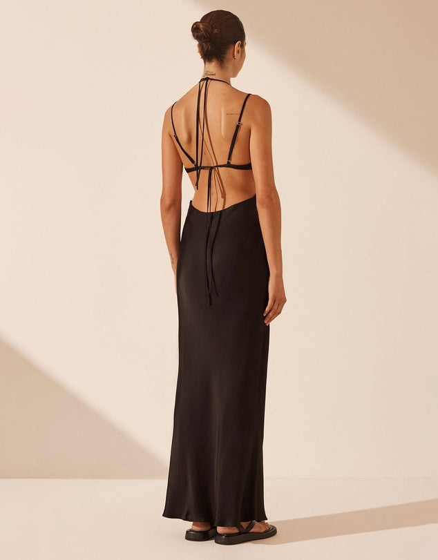 Shona Joy Lydie Cut Out Open Back Maxi Dress