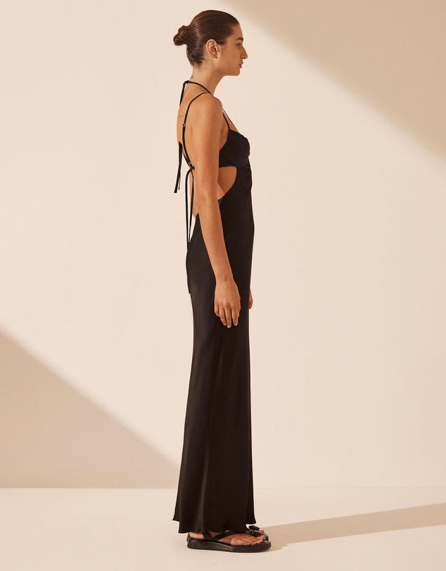 Shona Joy Lydie Cut Out Open Back Maxi Dress