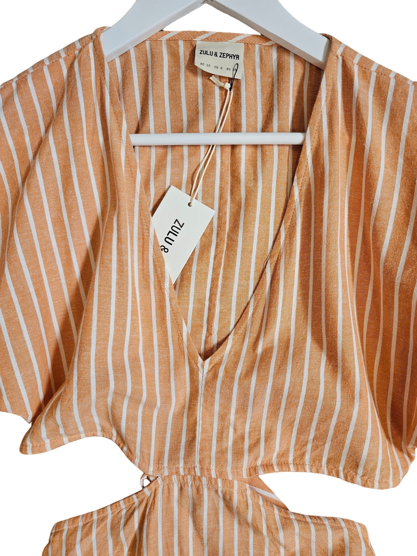 Zulu & Zephyr Tangerine Stripe Dress