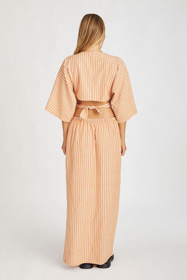 Zulu & Zephyr Tangerine Stripe Dress