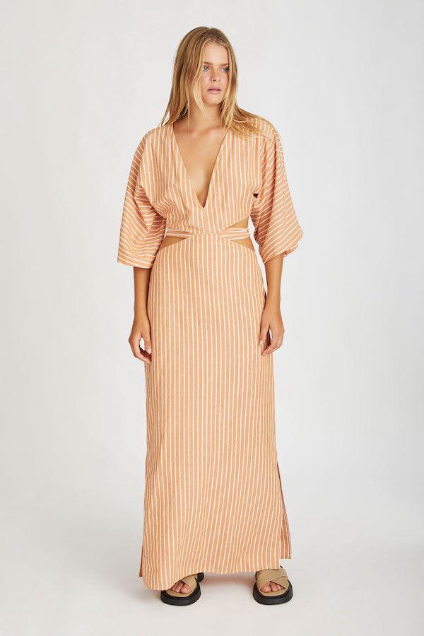 Zulu & Zephyr Tangerine Stripe Dress