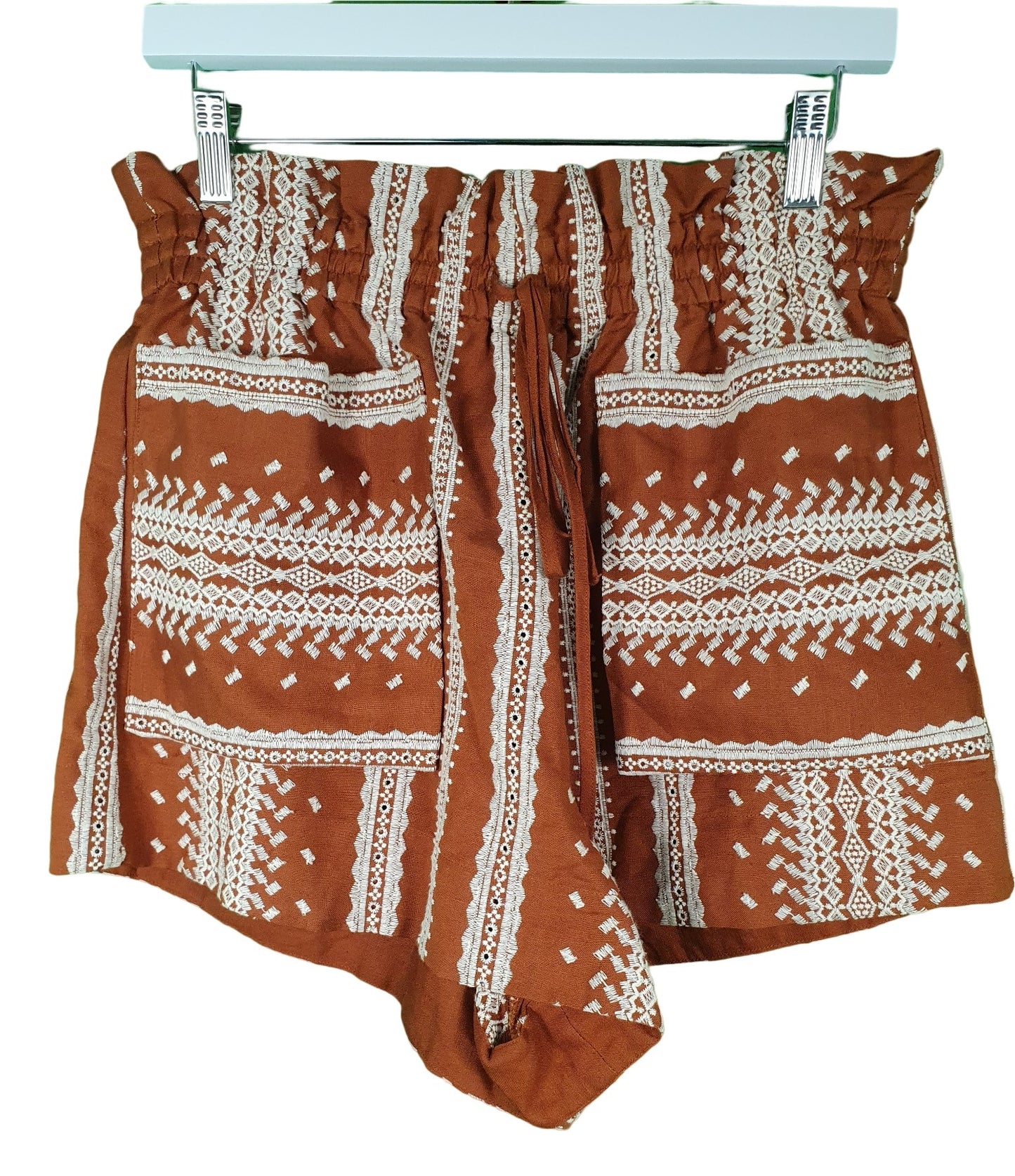 Second hand Shona Joy Atlas Linen Paperbag Shorts available at Restitched