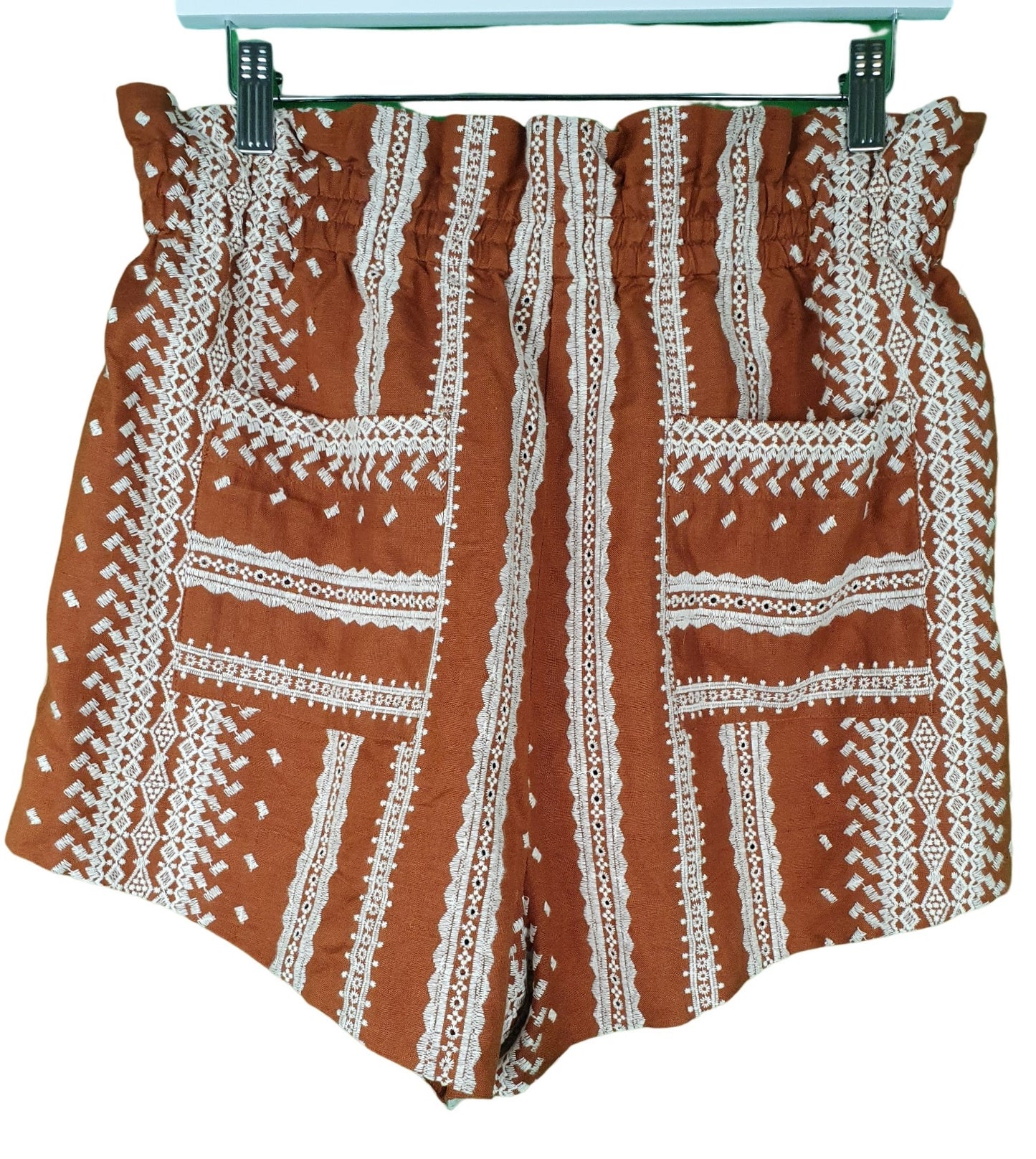 Second hand Shona Joy Atlas Linen Paperbag Shorts available at Restitched