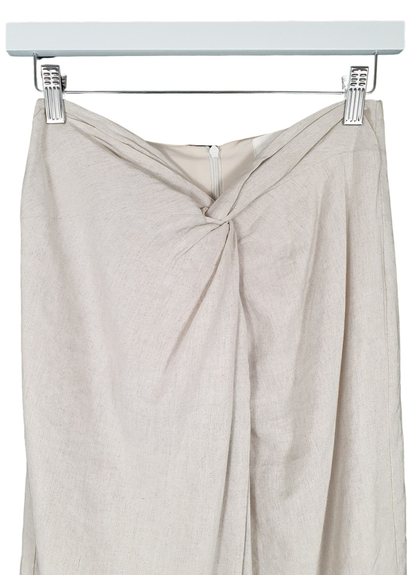 Second hand Viktoria & Woods Linen Midi Skirt available at Restitched