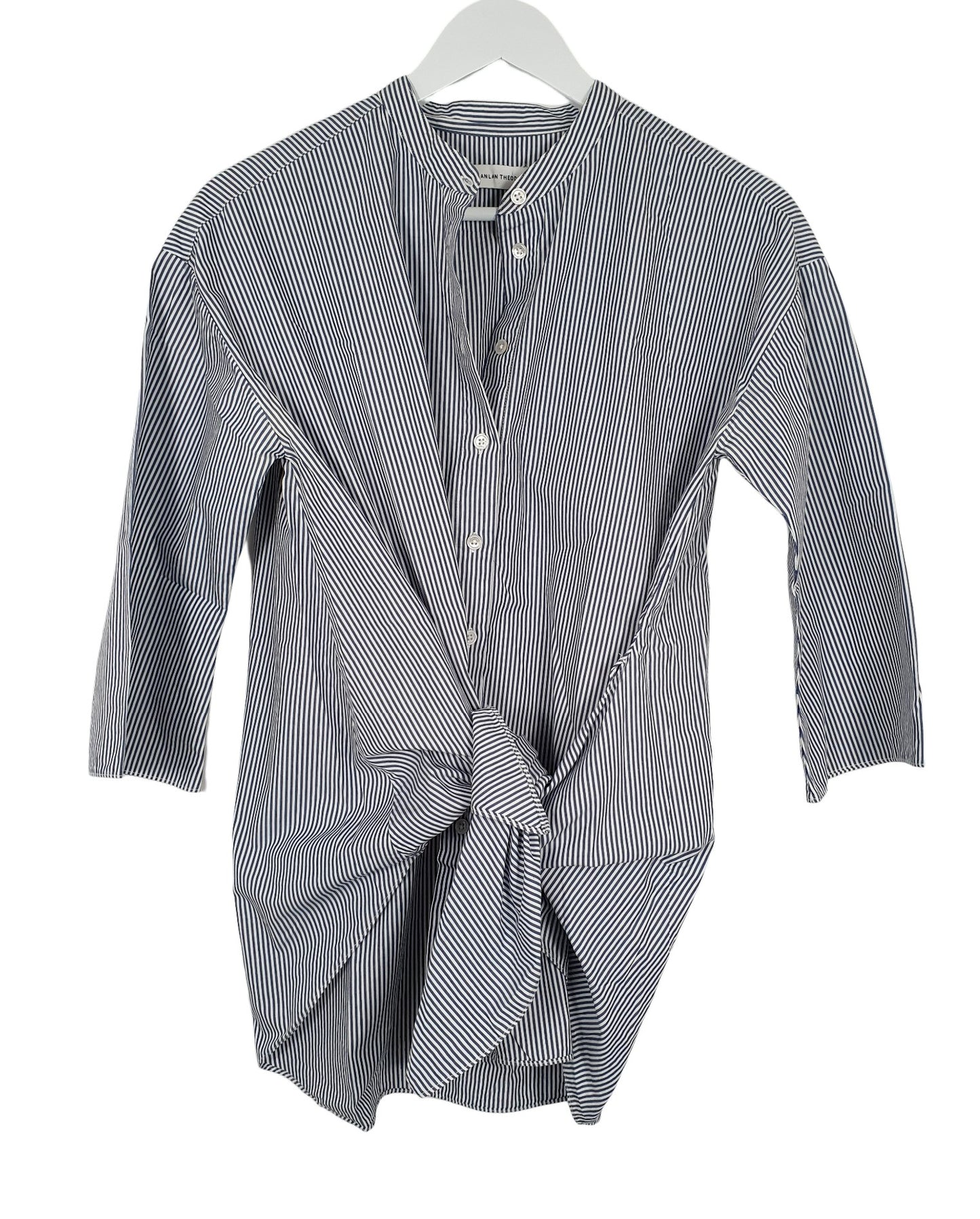 Second hand Scanlan Theodore Striped Wrap Shirt available at Restitched