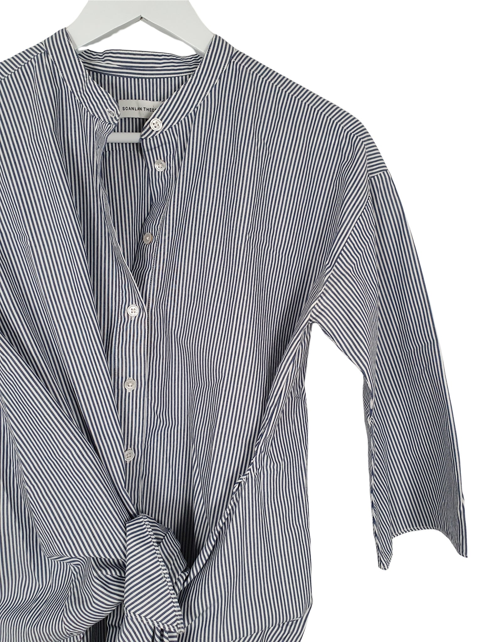 Second hand Scanlan Theodore Striped Wrap Shirt available at Restitched