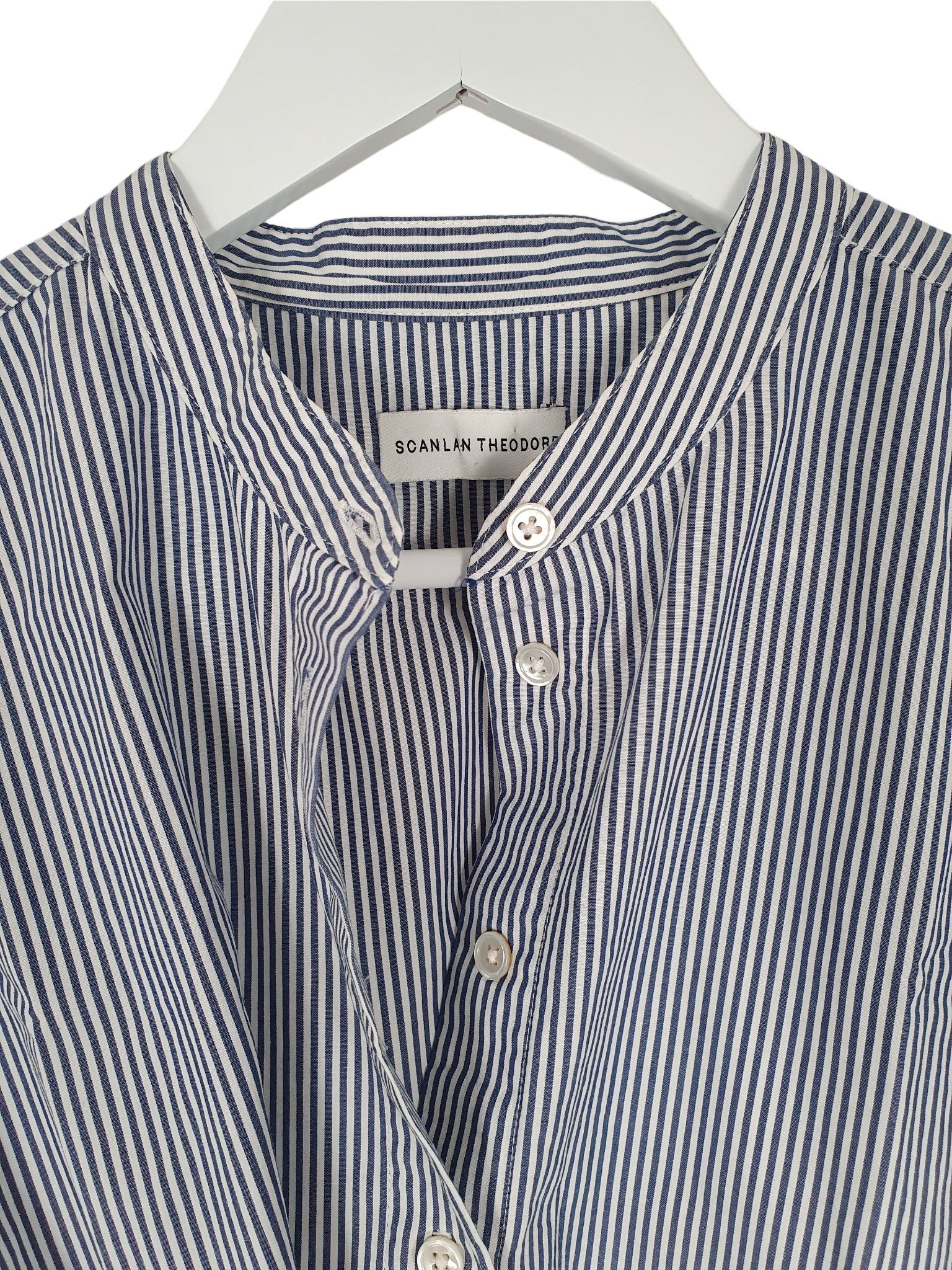 Second hand Scanlan Theodore Striped Wrap Shirt available at Restitched