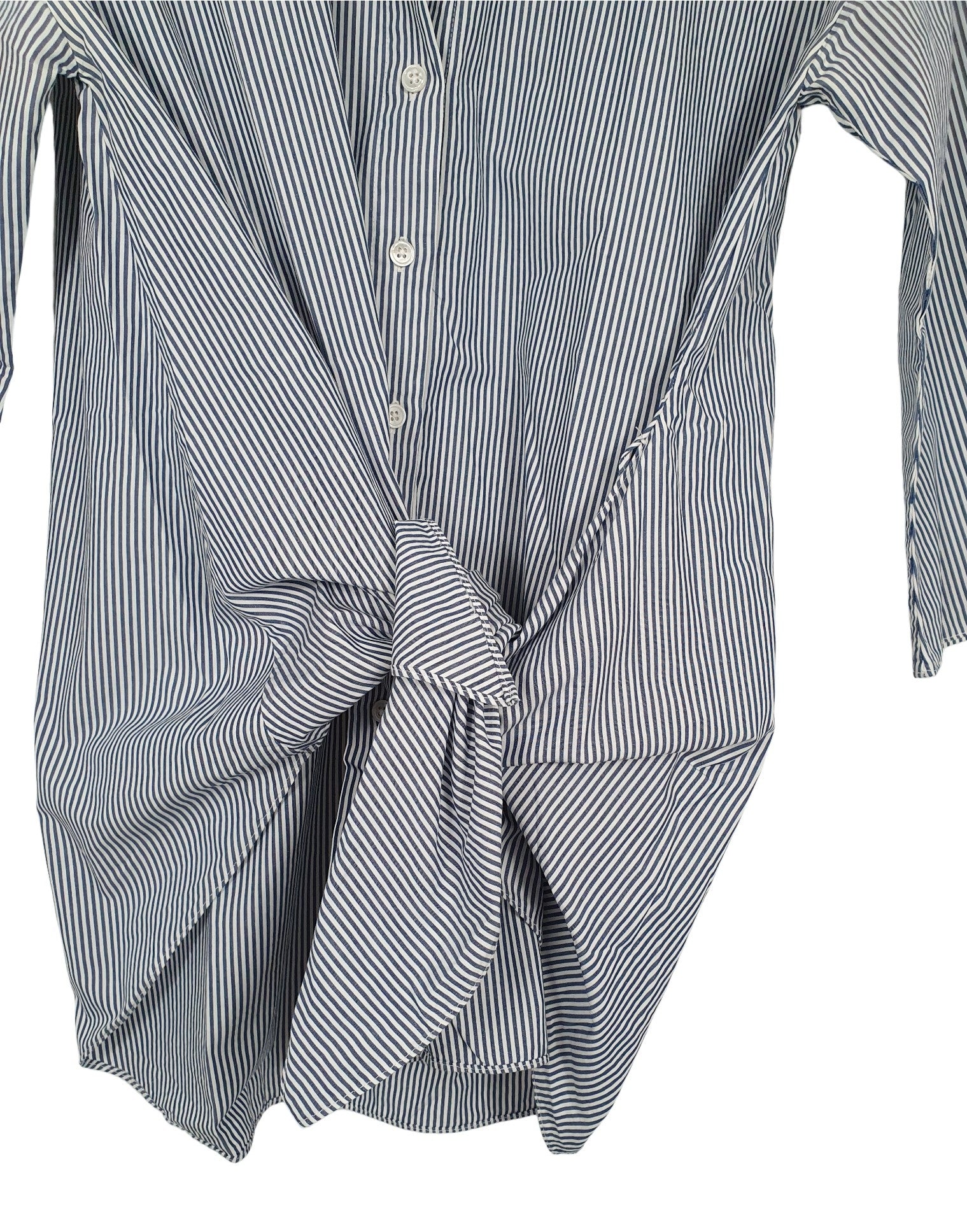 Second hand Scanlan Theodore Striped Wrap Shirt available at Restitched