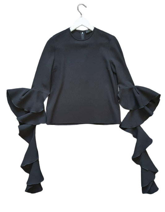 Second hand Ellery Emmeline Frill Sleeve Top available at Restitched