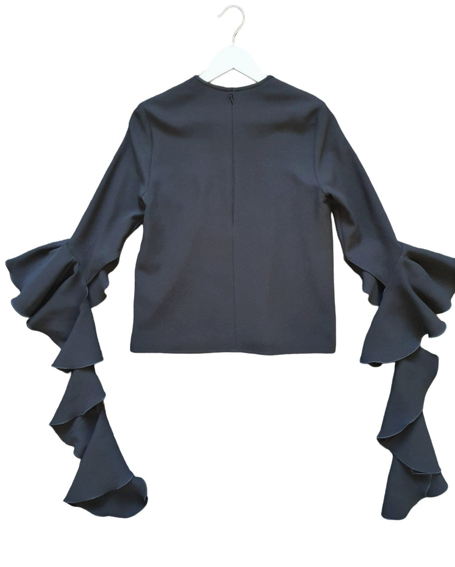 Second hand Ellery Emmeline Frill Sleeve Top available at Restitched