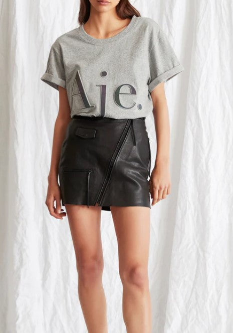 Second hand Aje Twiggy Leather Skirt available at Restitched