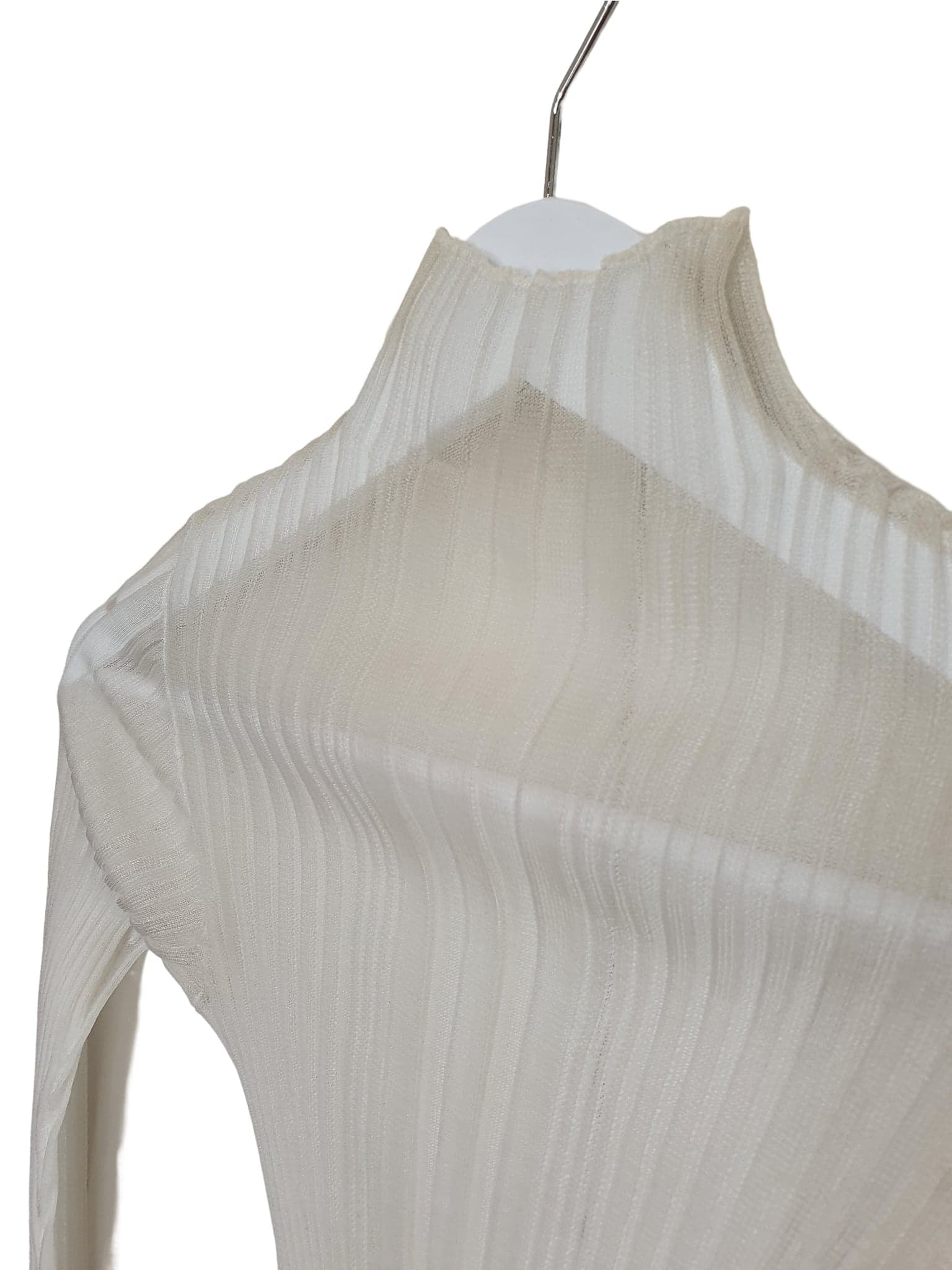 Second hand Dion Lee Opacity Pleat Long Sleeve Top available at Restitched