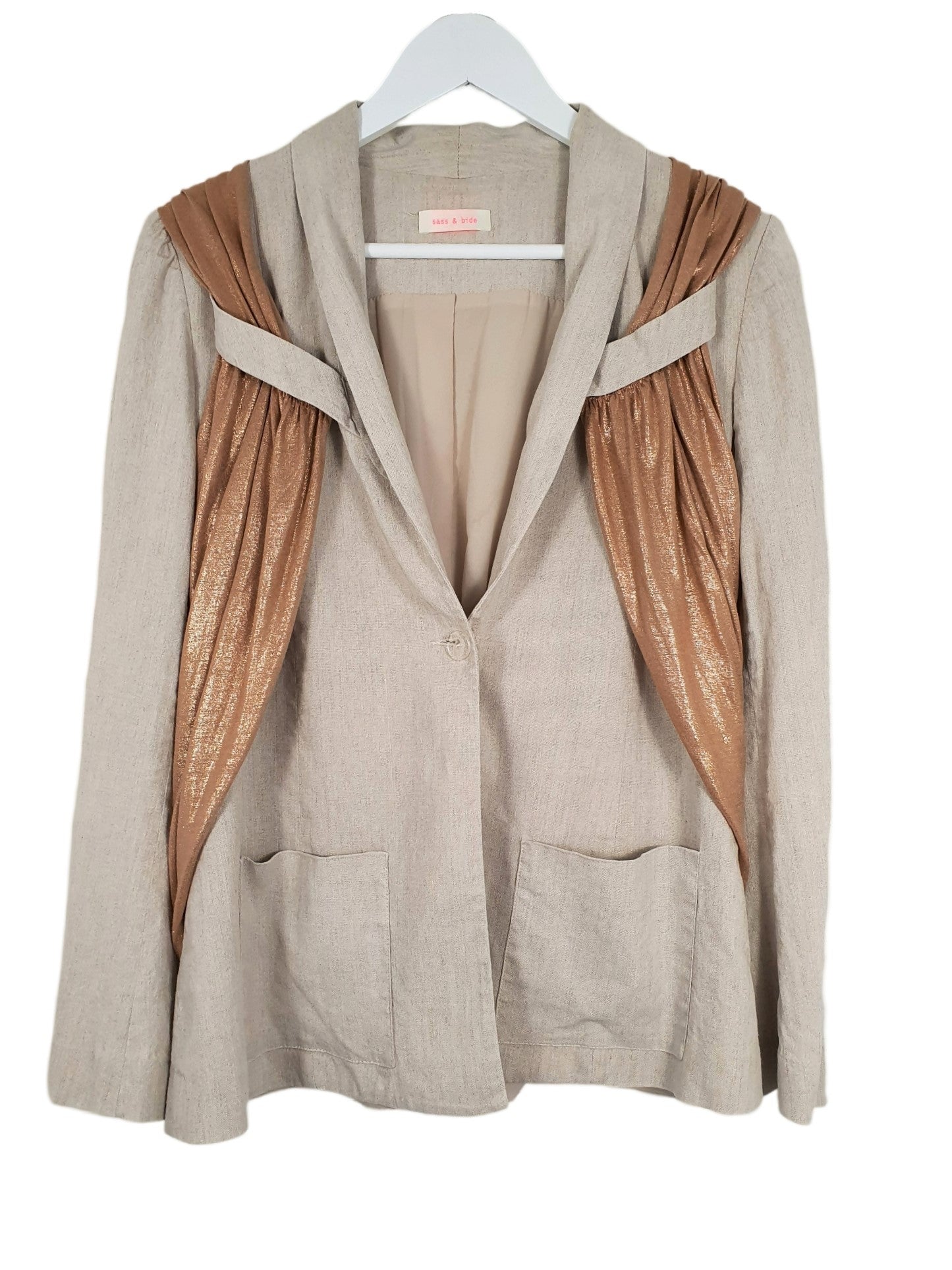 Second hand Sass and Bide Copper Foil Blazer available at Restitched