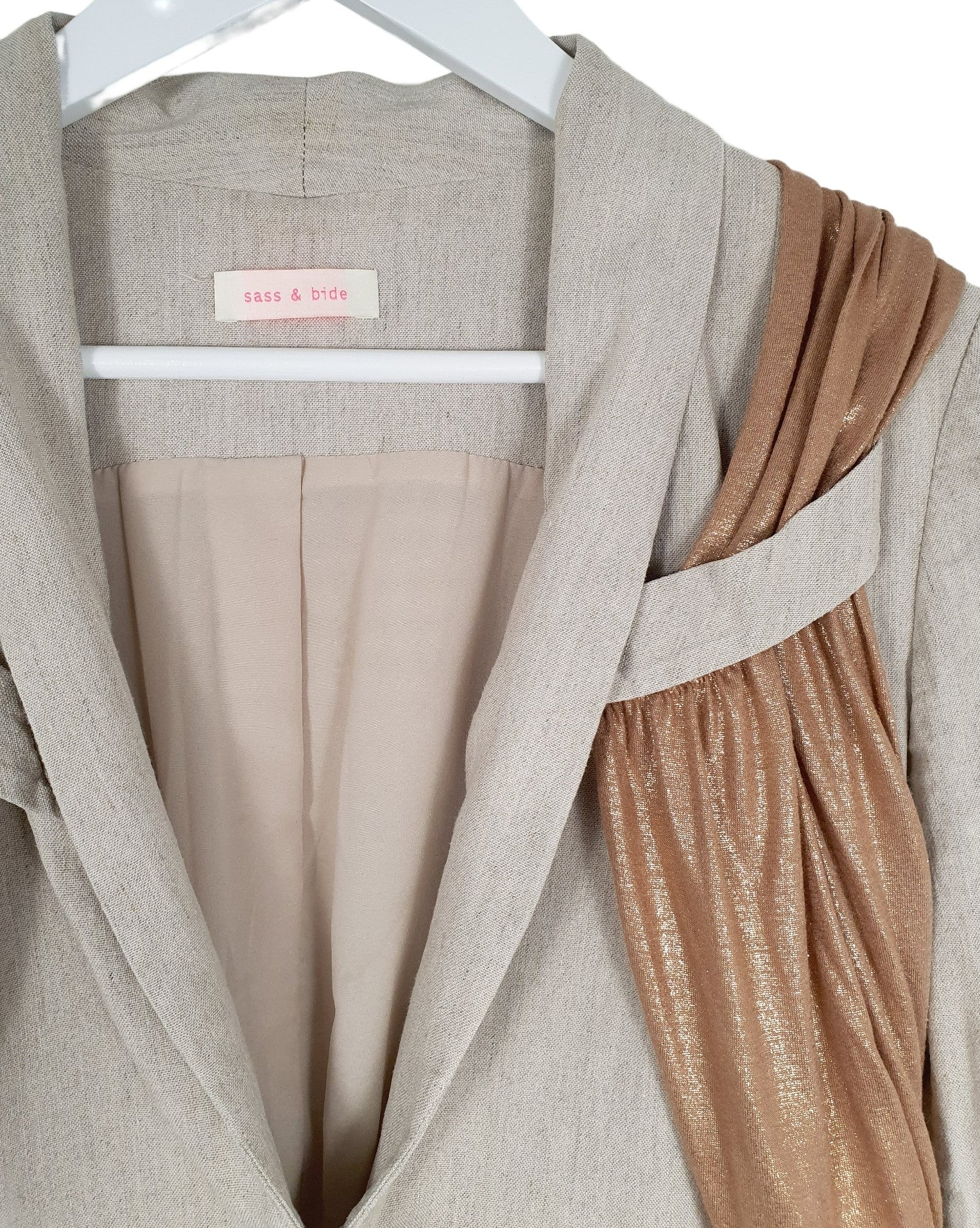 Second hand Sass and Bide Copper Foil Blazer available at Restitched