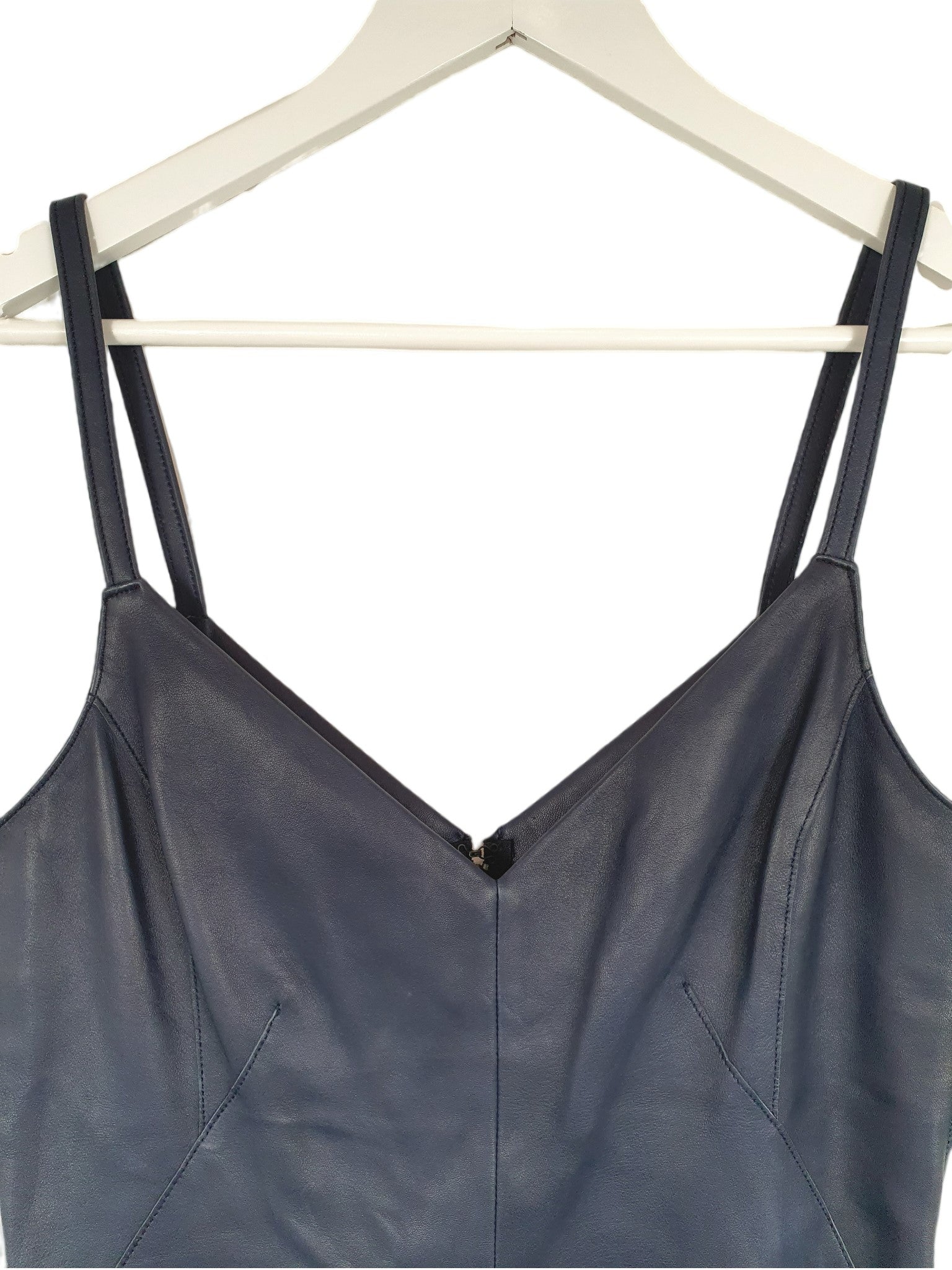 Second hand Scanlan Theodore Leather Peplum Top available at Restitched