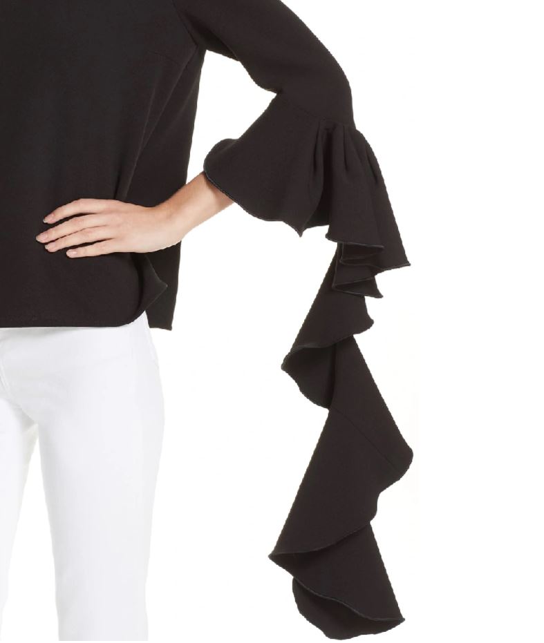 Second hand Ellery Emmeline Frill Sleeve Top available at Restitched