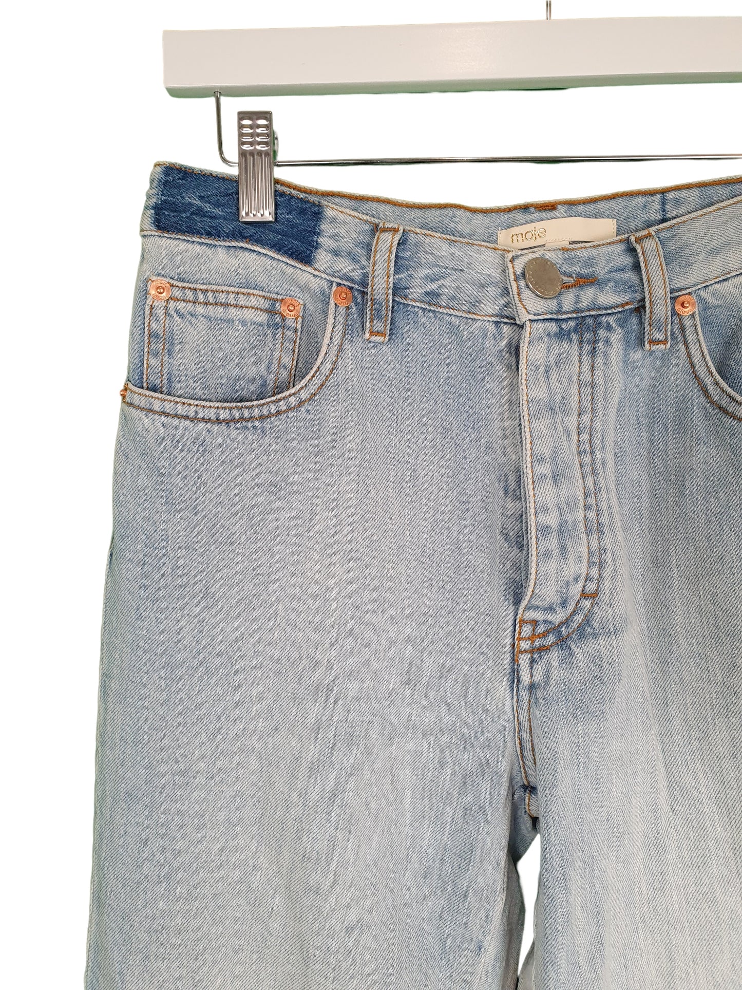 Second hand Maje Light Wash Jeans available at Restitched