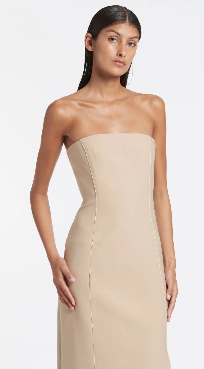 Second hand Sir The Label Monte Strapless Dress available at Restitched